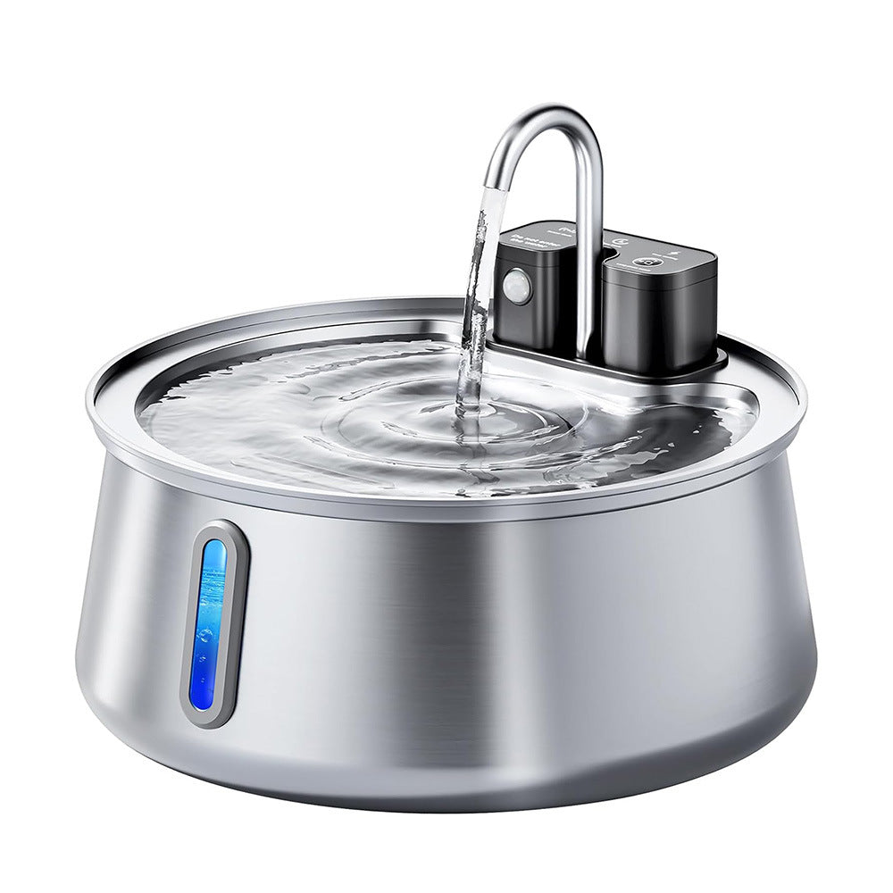 Fuente para Mascotas con Sensor 4L de Acero Inoxidable